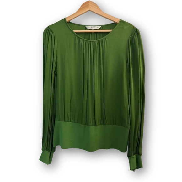 Trina Turk Idle Top Emerald Green - Picture 1 of 4